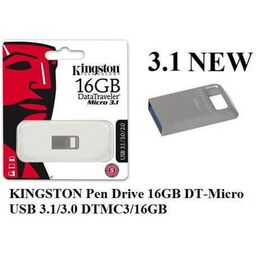 USB ფლეშ მეხსიერება KINGSTON USB FLASH DRIVE 16GB (DTMC3/16GB)iMart.ge