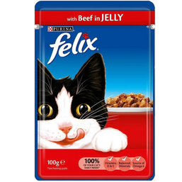 კატის საკვები (ჟელე) FELIX BEEF IN JELLY (75 გრამი)iMart.ge