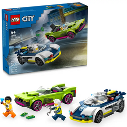 კონსტრუქტორი LEGO CITY POLICE CAR AND MUSCLE CAR CHASEiMart.ge