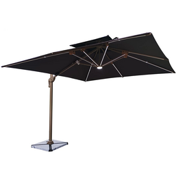 ეზოს ქოლგა განათებით GH-2U (კრემისფერი)iMart.ge