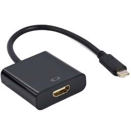 USB ადაპტერი GEMBIRD A-CM-HDMIF-04 TYPE-C TO HDMI BLACK (15 CM)iMart.ge