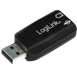 USB ხმის ბარათი LOGILINK UA0053 BLACKiMart.ge