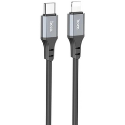 კაბელი HOCO X92 HONEST PD SILICONE CHARGING DATA CABLE USB-C TO LIGHTNING (L=3M) BLACKiMart.ge