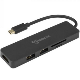 USB ჰაბი SBOX TCA-51 5 IN 1 BLACKiMart.ge
