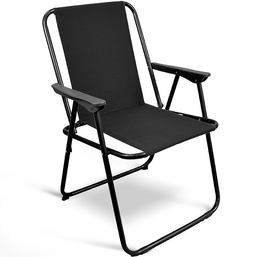 დასაკეცი სკამი VINTAGE – შავი (100 KG)iMart.ge