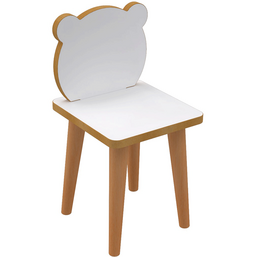 მონტესორის კლასის საბავშვო სკამი PRATICO SOHOCHAIR ყავისფერ-თეთრ ფერში (59/25/25სმ)iMart.ge