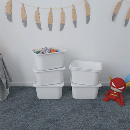 5 ცალიანი საბავშვო ოთახის სათამაშოების შესანახი ყუთი (ორგანაიზერი) თავსახურით PRATICO SEPET-5B52 (40.5/30/22.5 სმ)iMart.ge