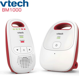 რადიო ძიძა VTECH® BM1000 SAFE& SOUND DIGITAL  AUDIO BABY MONITOR RECHARGING BATTERIES WHITE/REDiMart.ge