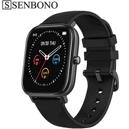 სმარტ საათი SENBONO P8 black IP67 Smart Watch Wristband Sport Clock Heart Rate Monitor Sleep tracker for phoneiMart.ge