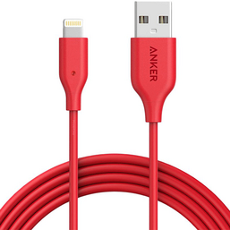 USB კაბელი ANKER POWERLINE LIGHTNING  4inch UN RED A8115091iMart.ge