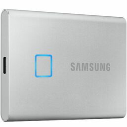 გარე მყარი დისკი SAMSUNG HDD External 2.5" PORTABLE SSD T7 TOUCH USB 3.2 500GB SILVERiMart.ge
