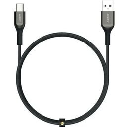 USB კაბელი AUKEY ANDROID TYPE - C KELVAR USB 3.0 to USB-C CABLE L=2M BLACK (CB-AKC2)iMart.ge