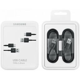 კაბელი  SAMSUNG USB TYPE-C TO USB 1.5M 2PCS  BLACK (EP-DG930MBRGRU)iMart.ge