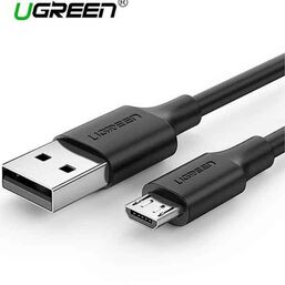 USB კაბელი UGREEN  US289 (60136) 2.0 A TO MICRO USB CABLE NICKEL PLATING 1m (BLACK)iMart.ge