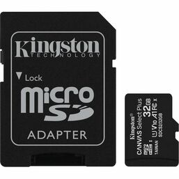 მეხსიერების ბარათი KINGSTON 32GB MICROSDHC C10 UHS-I R100MB/s CANVAS SELECT PLUS+ SDiMart.ge