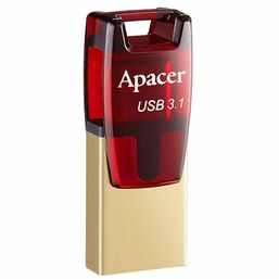 USB ფლეშ მეხსიერება  APACER 32GB USB 3.1 TYPE-C DUAL AH180 წითელიiMart.ge