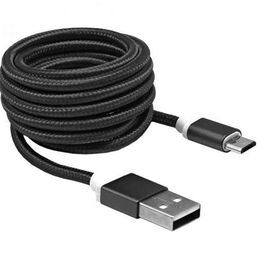 კაბელი SBOX ANDROID MICRO USB  CHARGING CABLE 1.5M BLISTER BLACK (USB-10315B)iMart.ge