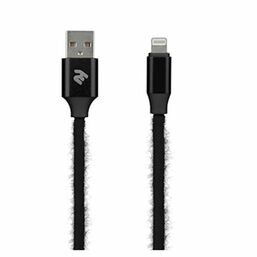 USB კაბელი 2E CABLE FUR USB 2.4 TO LIGHTNING CABLE , BLACK ,1 MiMart.ge