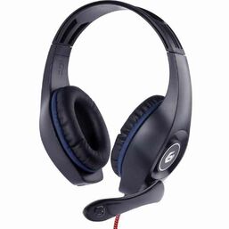 ყურსასმენი GMB HEADPHONE/GAMING HEADSET WITH VOLUME CONTROL, BLUE-BLACK, 3.5 mm (GHS-05-B)iMart.ge