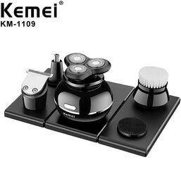 მრავალფუნქციური წვერსაპარსი KEMEI KM-1109 (საკრეჭი, ტრიმერი, ჯაგრისი)iMart.ge