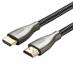 კაბელი UGREEN HDMI CARBON FIBER ZINC ALLOY CABLE 2M (GRAY) 50108iMart.ge