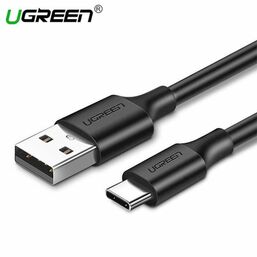 დამტენი USB UGREEN US287 (60116) USB 2.0 A TO TYPE C CABLE NICKEL PLATING 1 M(BLACK)iMart.ge