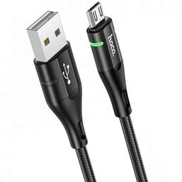 USB კაბელი HOCO ANDROID MICRO U93 SHADOW CHARGING DATA CABLE FOR MICRO BLACK (6931474732156)iMart.ge