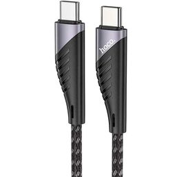 USB კაბელი HOCO ANDROID TYPE-C U95 FREEWAY PD CHARGING DATA CABLE 60W for TYPE-C TO TYPE-C BLACK (6931474741479)iMart.ge
