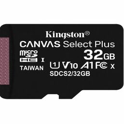 მეხსიერების ბარათი KINGSTON 32GB MICROSDHC C10 UHS-I R100MB/siMart.ge