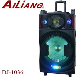 პორტატული აკუსტიკური სისტემა (დინამიკი) AILIANG DJ-1036 აკუმულატორითა და მიკროფონით (FM,BLUETOOTH,USB,TF, კარაოკე)iMart.ge