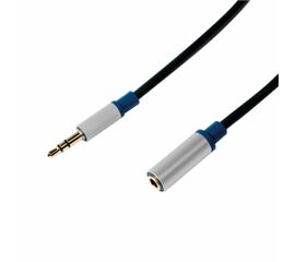 სადენი Logilink Premium Audio Cable Black, 1.5 miMart.ge
