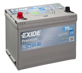 აკუმულატორი EXIDE PR EA755 75 ა*ს JIS L+iMart.ge