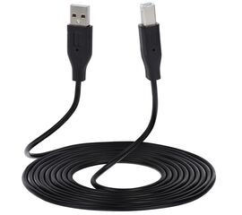 კაბელი 2E CABLE USB 2.0 (AM/BM) DSTP, 3 M, BLACK 2E-W-3169m3iMart.ge