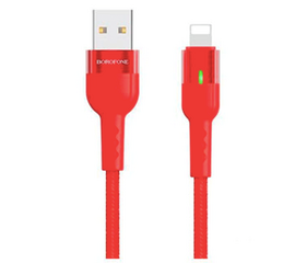 USB კაბელი BOROFONE BU17 SMART RED 1.2 M iMart.ge