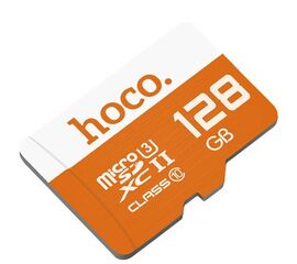 მეხსიერების ბარათი HOCO MICROSD 128GB CLASS10 U3 ORANGEiMart.ge