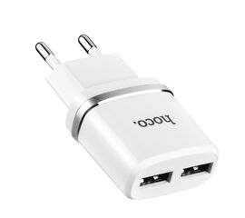 დამტენი HOCO C12 Smart Dual USB Charger (EU) - WhiteiMart.ge