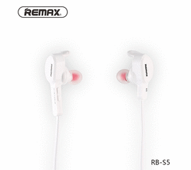 ყურსასმენი REMAX S5 BLUETOOTH EARPHONE WHITEiMart.ge