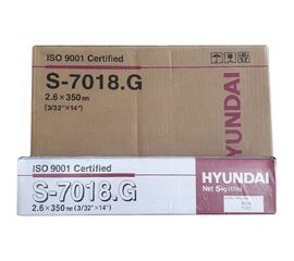 შედუღების ელექტროდი HYUNDAI S-7018.G 2.6*350 5KGiMart.ge