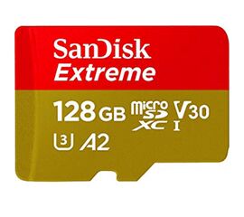 მეხსიერების ბარათი (ჩიპი) SANDISK (128 GB) EXTREME MICROSD/XC UHS-I CARD 160MB/S V30/4K CLASS 10/ADAPTERiMart.ge