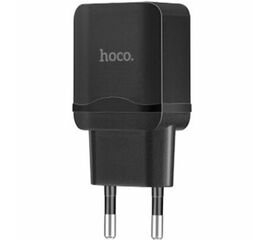 დამტენი HOCO LITTLE SUPERIOR DUAL USB CHARGER SET C22A EU BLACKiMart.ge