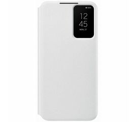 მობილური ტელეფონის ქეისი SAMSUNG GALAXY S22 PLUS SMART CLEAR VIEW COVER WHITE (EF-ZS906CWEGRU)iMart.ge