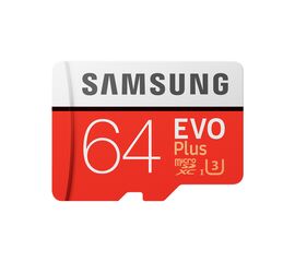 მეხსიერების ბარათი Samsung EVO Plus 64GB Micro SDXC UHS-I U3 (MB-MC64GA/RU)iMart.ge