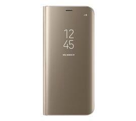 მობილური ტელეფონის ქეისი Samsung Galaxy S8 Clear View Standing Cover Gold (EF-ZG950CFEGRU)iMart.ge