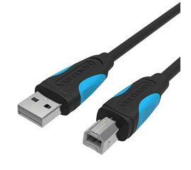 კაბელი VENTION VAS-A16-B100 USB2.0 A MALE TO B MALE PRINT CABLE 1 M BLACKiMart.ge