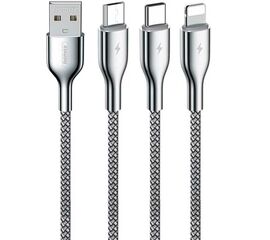USB კაბელი (3-IN-1) REMAX KINGPIN SERIES CHARGING CABLE RC-092TH SILVERiMart.ge