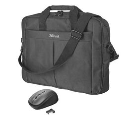 ნოუთბუქის ჩანთა და მაუსი TRUST PRIMO 16" BAG WITH WIRELESS MOUSEiMart.ge