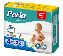 ბავშვის საფენი (პამპერსი) PERLA 1043 (4) N32 (7-14 კგ)iMart.ge