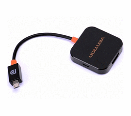 USB ადაპტერი VENTION VAA-CS1-B MICRO USB SLIMPORT, STANDARD HDMI FEMALEiMart.ge