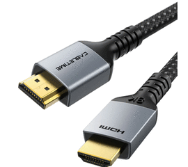 HDMI კაბელი CABLETIME CT-HD8K-AG5 8K PREMIUM HDMI 2.1 CABLE ALUMINUM HOUSING GOLD PLATED SUPPORT 8K/60HZ BLACKiMart.ge
