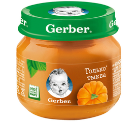 გერბერის გოგრის პიურე GERBER SQUASH PUREE MONO 6x80 GR N1RUiMart.ge